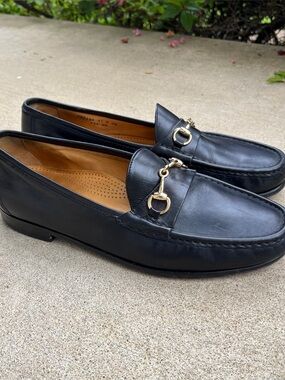 Cole Haan Bit Loafer Sz 11 D/M Fine Leather BLACK Mens Shoes CLASSIC Comfortable